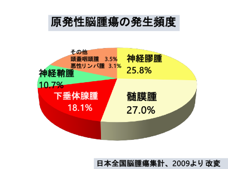 原発性脳腫瘍の発生頻度